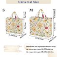 thumbnail image 2 of FORMRS Womens Corduroy Tote Bag Crossbody Shoulder Handbag with Pocket, Birds Tea Time, 2 of 7