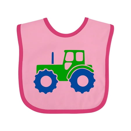 

Inktastic Cute Green Tractor Gift Baby Boy or Baby Girl Bib