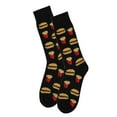 thumbnail image 4 of MeMoi Men's 2 Pair Pack Burger and Fries Bamboo Blend Crew Socks - Mens - Male, 10-13, Black, 4 of 6