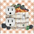 thumbnail image 1 of Metal Light Switch Plate Cover Elegant Chocolate Cake Desserts CAK003, 1 of 15