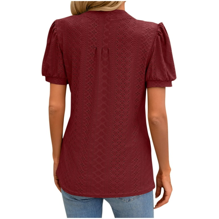 新品未開封★2025SS受注販売PUFF SHORT SLEEVE BLOUSE Women's Puff Short Sleeve Sweater Tops 2025 Spring Summer