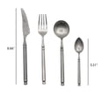 thumbnail image 3 of Distressed 304 Stainless Steel Steak Knife, Main Fork, Soup Spoon, Tea Spoon Four-piece Set buy 2 save 10%, 3 of 6