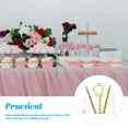 thumbnail image 2 of HONMEET 1 Set Tier Cake Stand Fittings Golden Zinc Alloy for Dismantling Event Organizers, 2 of 5