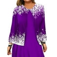 thumbnail image 3 of Gvmfive Women Dresses Two Piece Set Loose Maxi Dress Long Sleeve Cardigan Outfits, 3 of 4
