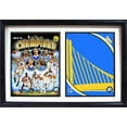 thumbnail image 1 of 12x18 Double Frame - 2015 NBA Champions Golden St. Warriors Logo, 1 of 1