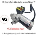thumbnail image 2 of JQ170 Electric Starter Motor Compatible with Ariens/Troy-Bilt/MTD/Cub-Cadet//Toro/Husqvarna/LCT Snowblower 208cc 254cc Engine, 2 of 6
