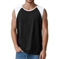 thumbnail image 5 of Fgnfyis Stylish Men's Tank Tops for Summer Color Block Design Round Neck Vest Lightweight Sports Wear Comfortable Sleeveless Fit for Active Tank Tops for Men White XXXXXL, 5 of 5
