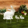 thumbnail image 2 of Decorative Iron Garden Stake Collection Lawn & Decor, Rabbit, 2 of 5