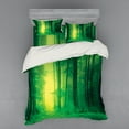 thumbnail image 1 of Ambesonne Green Bedding Set 4 Pcs, Springtime Forest, Queen, Green, 1 of 3