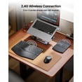 thumbnail image 4 of ProtoArc Ergonomic Keyboard Mouse, EKM04 2.4GHz Wireless Ergo Keyboard Mouse Combo, Separate Numeric Keypad, Split Design, Wrist Rest, Recha, 4 of 9