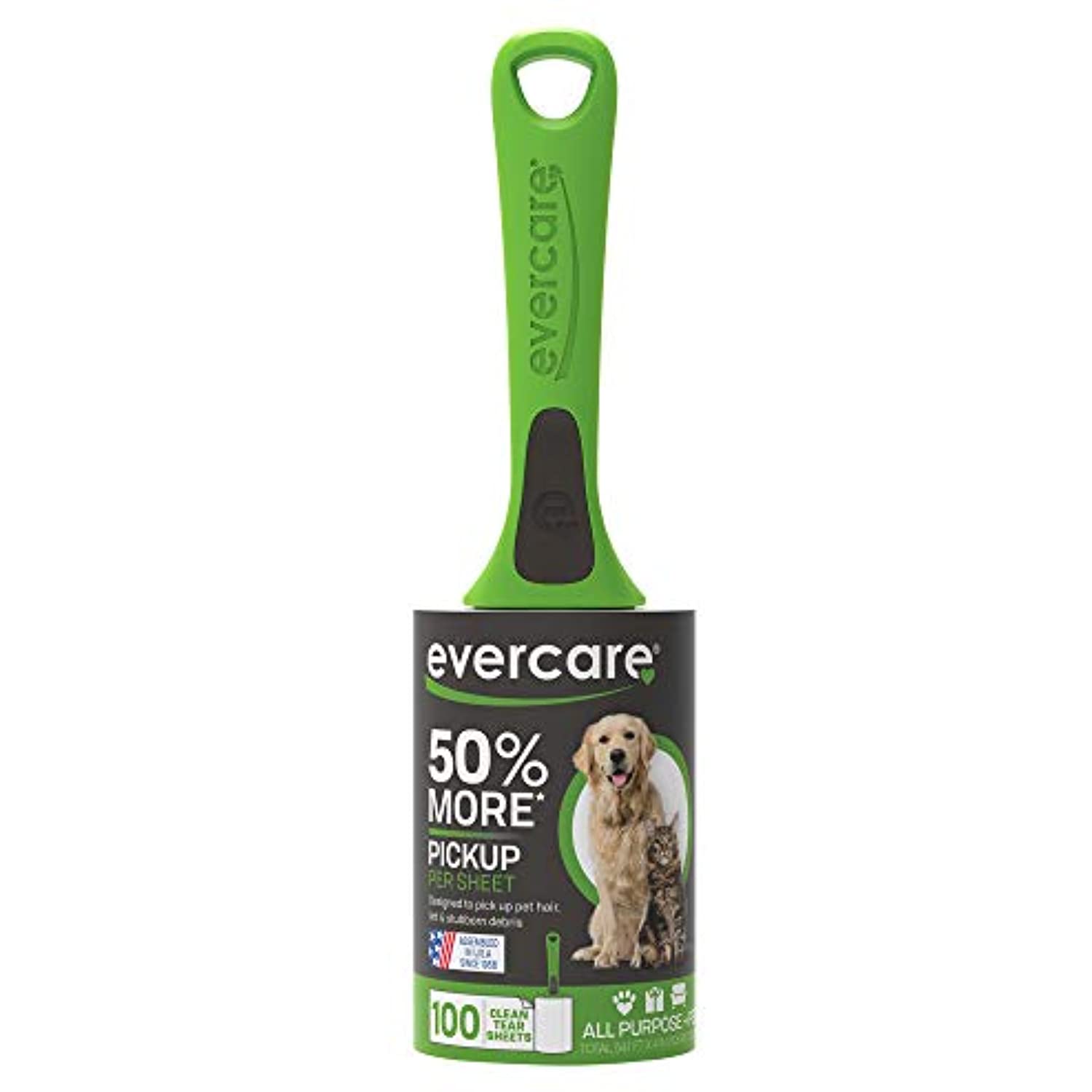 Evercare Pet Lint Roller 100 Layer 2 Pack, 200 Total Layers