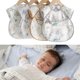 thumbnail image 2 of Reusable Short Sleeve Baby Bib Water Proofing Smock with Food Catcher Easy Wipe Clean Design for Toddler Activity 90, 2 of 4