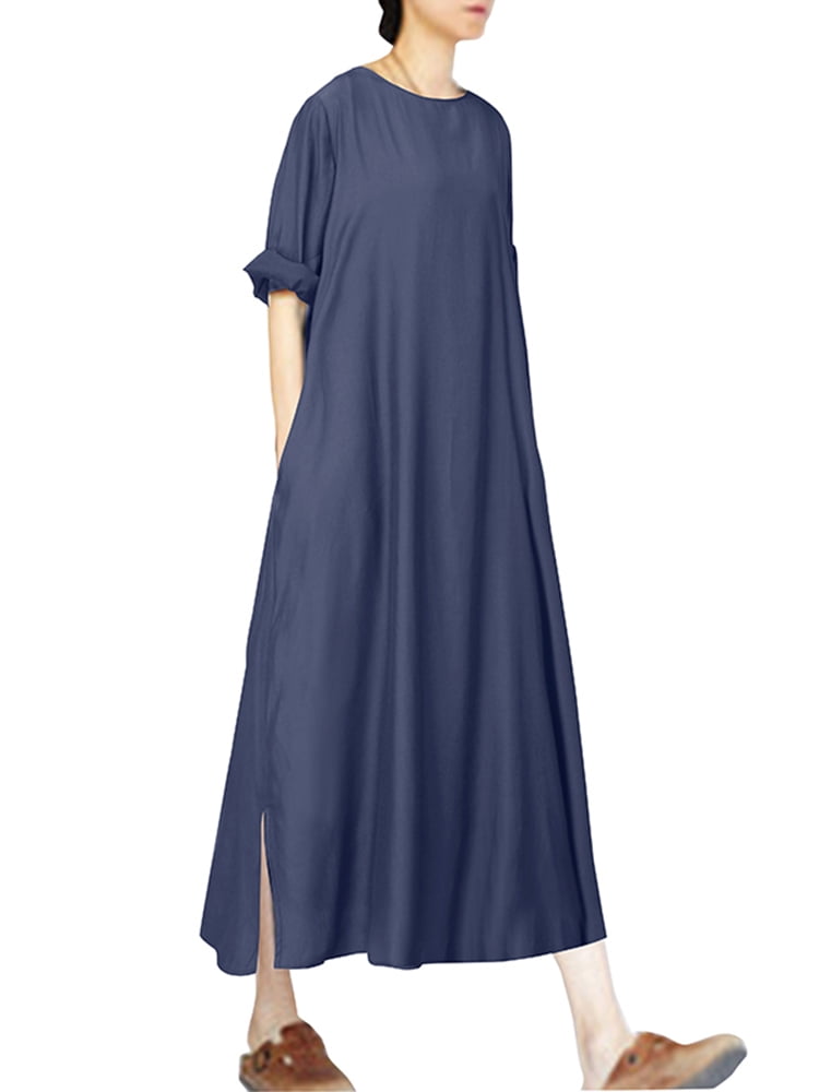 side split dress casual