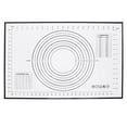 thumbnail image 3 of Rolling Mat, Pastry Mat Portable Non Slip  For Cake Shop For Bakery For Kitchen Black, 3 of 8
