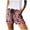 Red, variant on Shorts for Women Casual Comfy Leopard Drawstring Elastic Waist Pockets Womens Skorts,Red,2XL