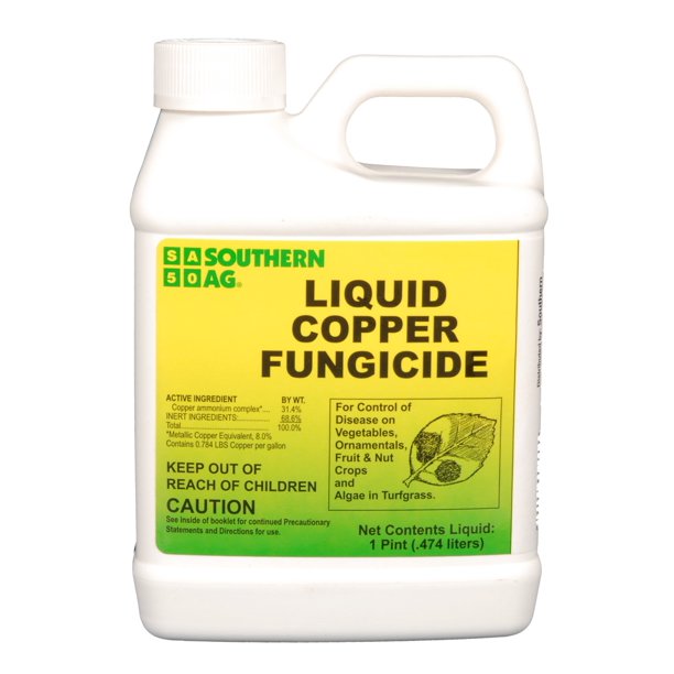 Liquid Copper Fungicide Prevents Plant Disease Caused by Bacteria and