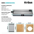 thumbnail image 7 of KRAUS Kore 57" Undermount Workstation 16 Gauge Single Bowl Stainless Steel Kitchen Sink with 10 Accessories, 7 of 7