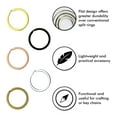 thumbnail image 4 of Flat Key Rings Key Chain Metal Split Ring 40pcs (Round 1.25 Inch Diameter), for Home Car Keys Organization, Arts & Crafts, Lanyards, Lead Free Colored (Antique Brass), 4 of 7