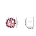 thumbnail image 5 of StlyGar Patriotic Welcome Wreath Door Hanging 4th of July Star Wreath Red White Blue Front Door Decor Memorial Outdoor Indoor Porch Decoration 11in, 5 of 6