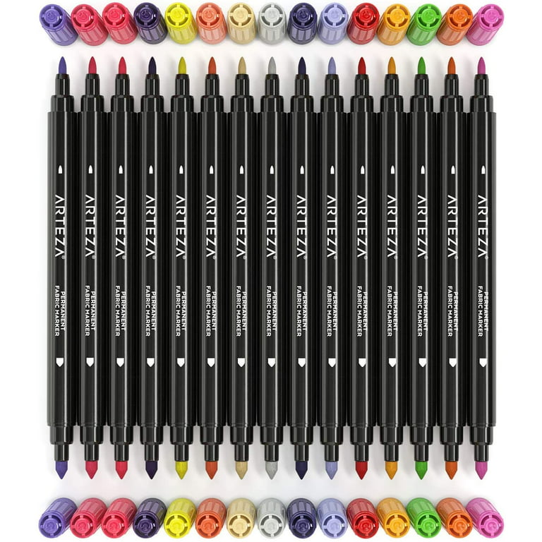 ARTEZA Colored Permanent Markers, Set of 24, 1 Count (Pack 24), Assorted
