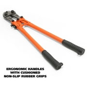 GreatNeck Steel Bolt Cutters, Orange, 24 inch