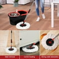 thumbnail image 4 of Rotating mop and bucket with wringer set, 360° rotating mop bucket system, 4 of 8