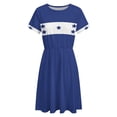 thumbnail image 4 of Honduras Flag Women's Dress Short Sleeve Summer Sundress Summer Women Clothes, 4 of 7