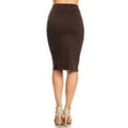 thumbnail image 3 of Women's Casual Solid Color Office Wear Pencil Skirt, 3 of 4