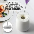 thumbnail image 5 of Zulay Kitchen Milk Frother with Stand Handheld Electric Whisk for Coffee Latte and Matcha - Galaxy, 5 of 9