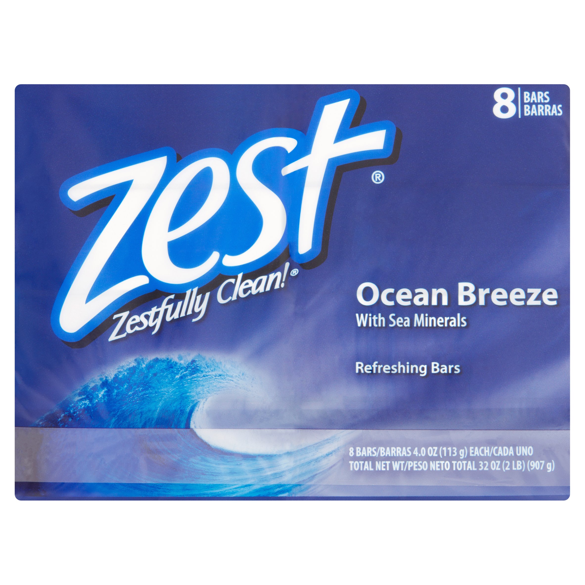 Zest Zestfully Clean! Ocean Breeze Refreshing Bars, 4.0 oz, 8 count - image 4 of 4