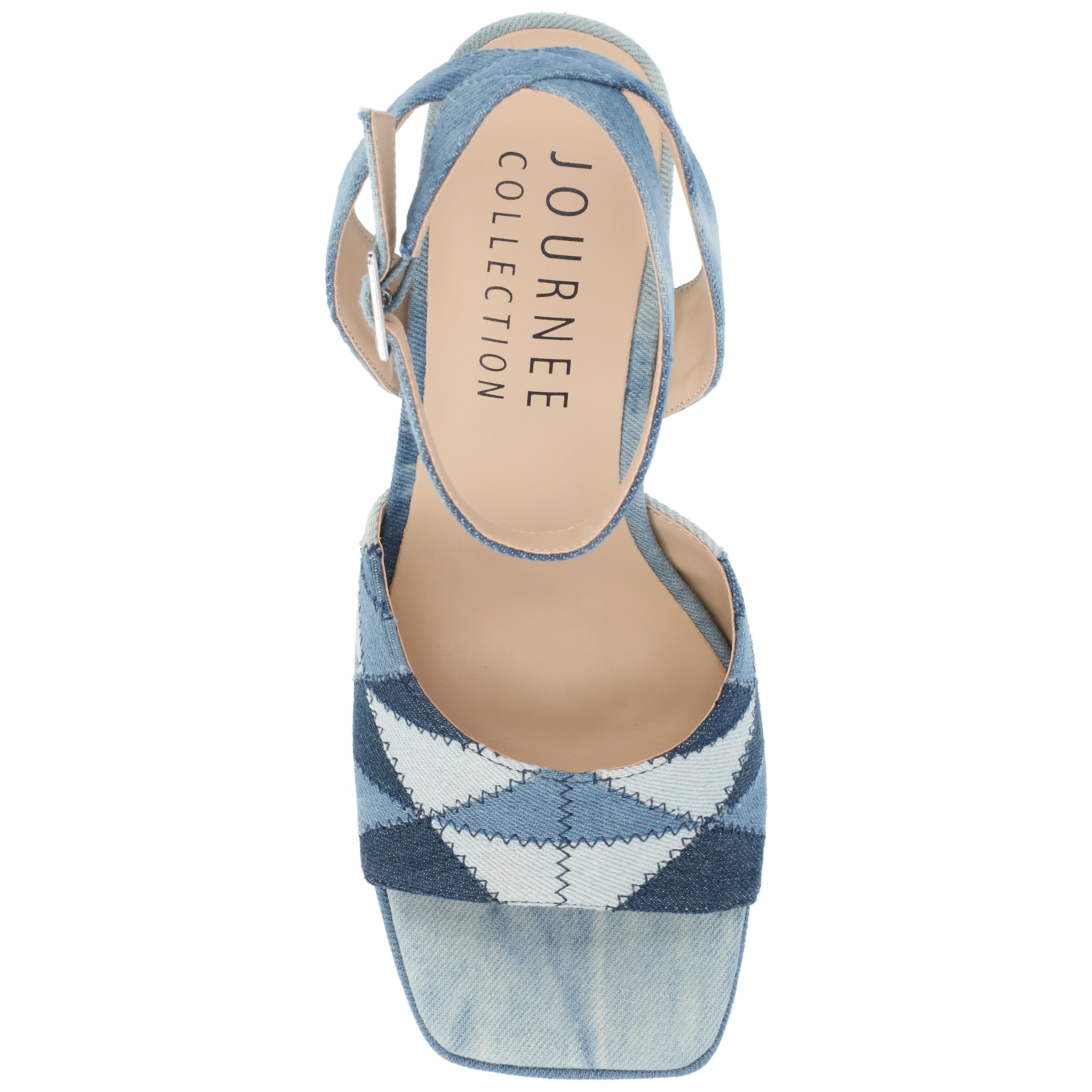 Journee Womens Asherby High Heel Platform Sandals