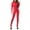 Red, variant on Women'S Glossy Leather Nightclub High Elasticity Bright Leather Pu Underwear