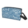 thumbnail image 2 of Goofa Ocean on Striped Printed Toiletry Bag with Handle,Large Capacity Travel Makeup Cosmetic Bag for Women, Carry on Airport Airline Compliant Bag, 2 of 9