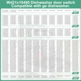 WD21X10490 Dishwasher Door Latch Compatible with GE Cafe Haier Replacement PS6447681, AP5668411
