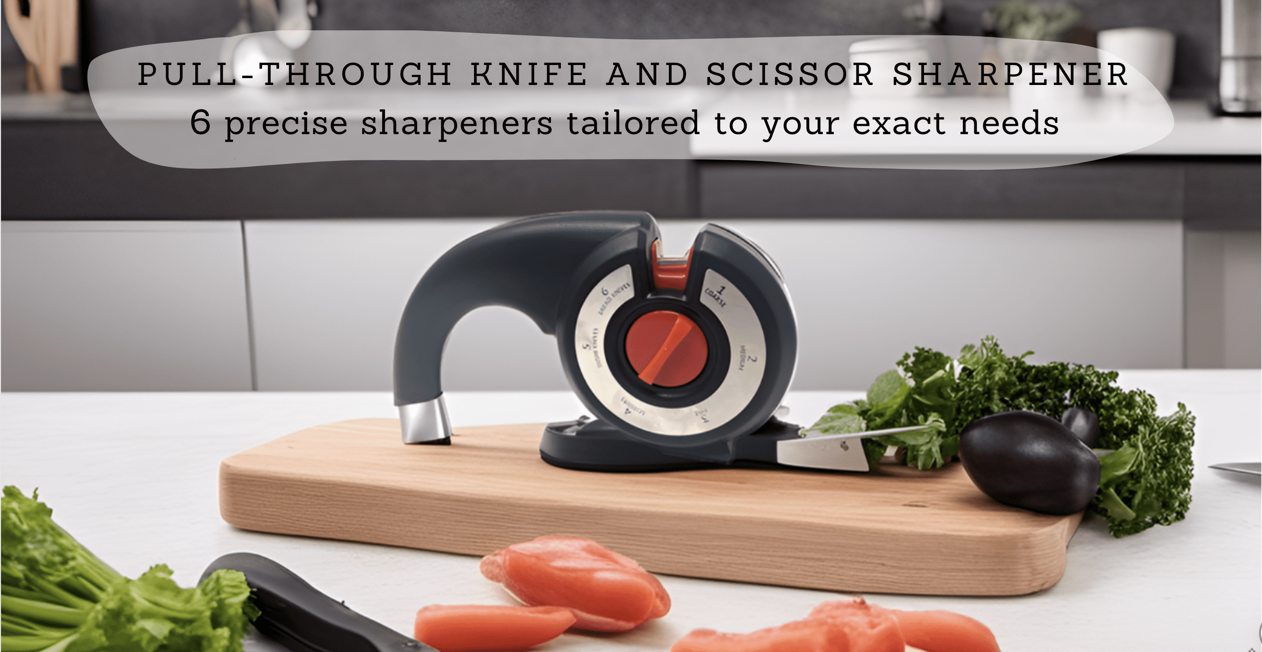 Cutlery Mania Knife and Scissor Sharpening Tool | 6 Specialized Sharpeners | Professional sharpening