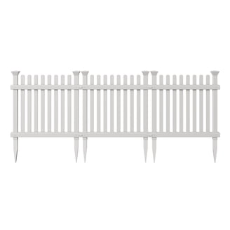 Zippity Outdoor Decorative Wood Border No-Dig Charcoal WoodTek