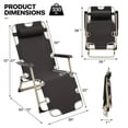 thumbnail image 2 of deck chair black, 2 of 9