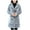 Gray, variant on Lovskoo Womens Winter Coats Faux Fur Jacket Thick Warm Long Sleeve Open Front Outerwear Solid Blouse Coat Tops Button Overcoat Gray