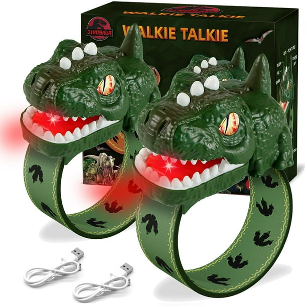Walkie Talkies UPSIME Dino Kids recargables con alcance de 300 m
