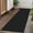 Black/Dark Grey-2' x 5' (Runner), variant on Indoor Door Mat 2x3 Ft Small Area Rugs Washable Front Non Slip Rubber Backed Entryway Rug Cotton Entrance Doormat For Porch Bathroom Kitchen Bedroom Black/dark Grey