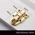 thumbnail image 4 of 2 Pcs Antique Luggage Duckbill Buckle Flight Case Latch Luggage Lockable Luggage, 4 of 9