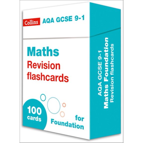 Pre-Owned Collins GCSE 9-1 Revision  New AQA GCSE 9-1 Maths Foundation Revision Flashcards (Postcard book or pack)