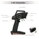 thumbnail image 3 of Transmisor 2.4G 2CH, control remoto por radio para Wltoys RC Car WLtoys Negro, 3 of 7