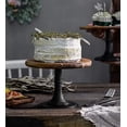 thumbnail image 5 of Cake Stand Cupcake Display: Wedding Cup Cake Pedestal Stands Round Acacia Wood Dessert Riser Cookie Serving Tray Vintage Pie Plate Holder Farmhouse Halloween Christmas 11.81 Inch/30cm, 5 of 6
