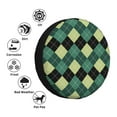 thumbnail image 4 of Susaid Green Squares Print Water Proof Spare Tire Cover Wheel Tire Dust-proof Cover Fit Trailer, RV, SUV and Many Vehicle-16 inch, 4 of 6