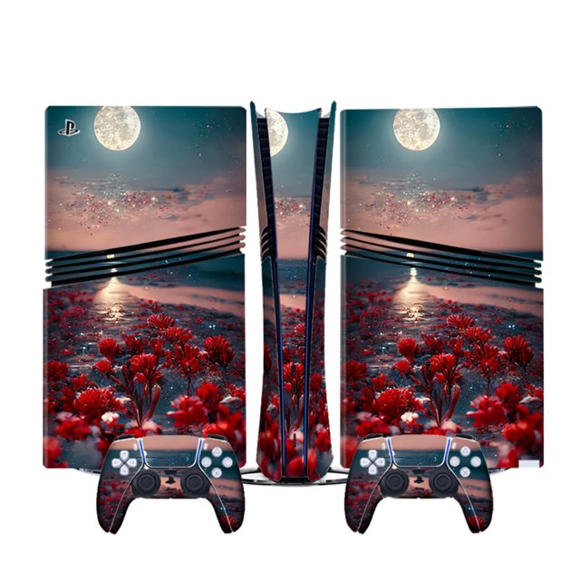 Compatible With PS5 Pro Consoles Cartoon Anime Stickers Set, Cute Custom Decals with Game Controller Skin