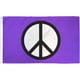 thumbnail image 1 of Bandera morada con el símbolo de la paz, 90 x 150 cm - Banderas pacíficas - Estandarte de 90 x 150 cm, 1 of 1