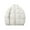White, variant on Women's Quilted Padded Jacket with Stand Up Collar,Winter Warm Lined Thickened Coat with Zip Closure,Unisex Thermal Insulated Long Sleeve Outdoor Casual Down Coat for Cold Weather Dark Gray