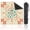 Color-5, variant on Mahjong Mat 31.5" x 31.5" Japanese Woman Anti-Slip and Noise Reduction Symmetry Design Mahjong Tiles Table Cover for Dominoes Poker Card Board and Tile Games