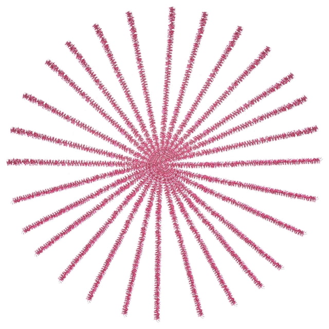 HEATSHAKING 100Pcs Rosy Colored Chenille Stems Bendable Rods for Creative DIY Craft Supplies